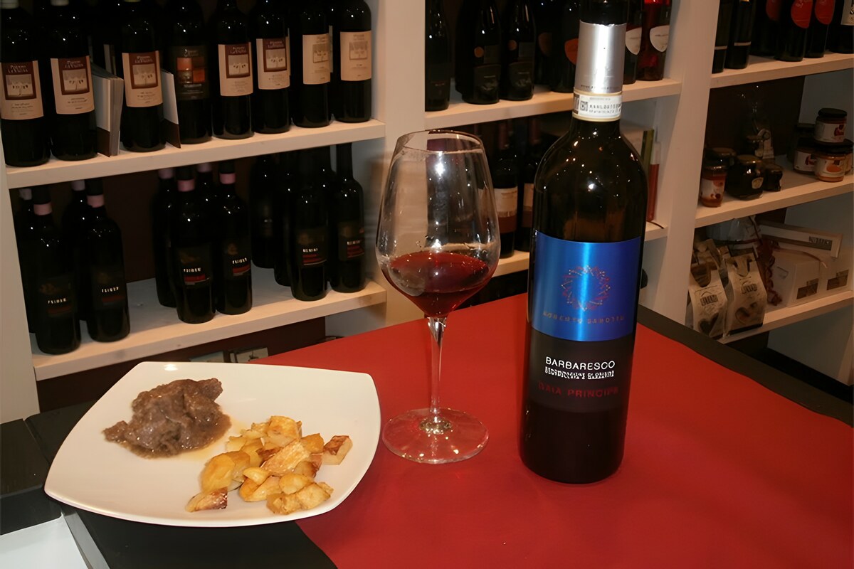 Spezzatino in bianco con Barbaresco Gaia Principe 2013