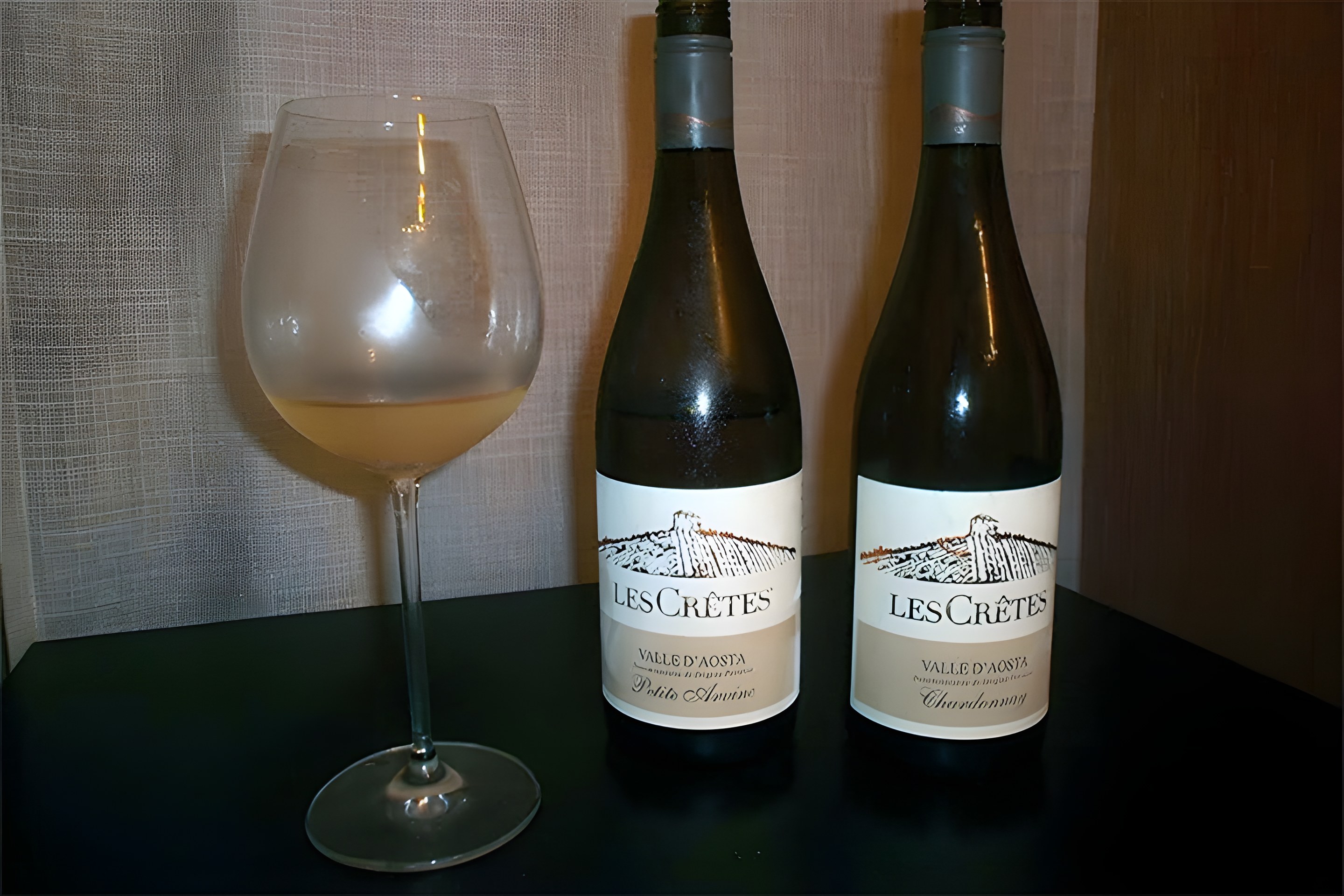 Petite Arvine e Chardonnay : vins valdôtains Les Crêtes